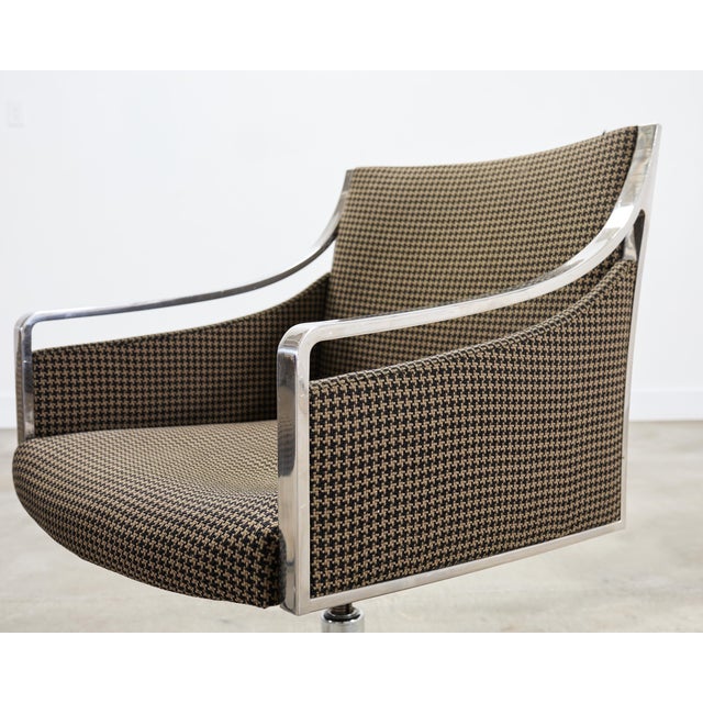 Bert England Office Swivel Steel Desk Armchair for Stow Davis For Sale - Image 9 of 18