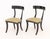 Contemporary Pair of Contemporary Ebonized Wood Klismos Dining Chairs For Sale - Image 3 of 7