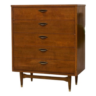 Basset Vintage Four Drawer Highboy For Sale