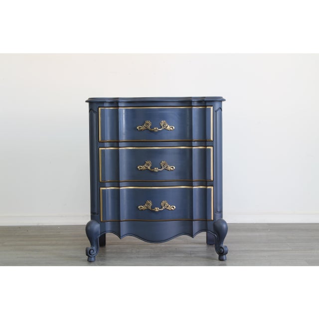 Vintage French Provincial Blue Nightstand Chairish