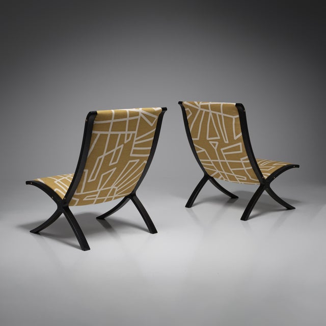 AX Easy Chairs by Peter Hvidt and Orla Mølgaard Nielsen for Fritz Hansen, 1970s, Set of 2 For Sale - Image 3 of 11