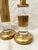 Metal MCM Pair of Brass/Lucite Candle Holders by Dolbi Cashier For Sale - Image 7 of 7