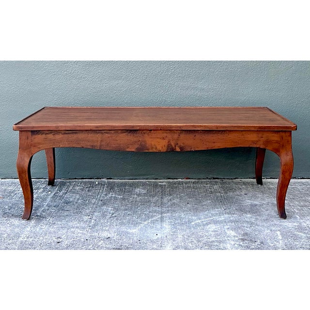 Vintage Italian Wood Coffee Table For Sale - Image 9 of 12