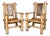 Set of Large Bamboo Pagoda Lounge Chairs in the style of Budji Layug, 1960 For Sale