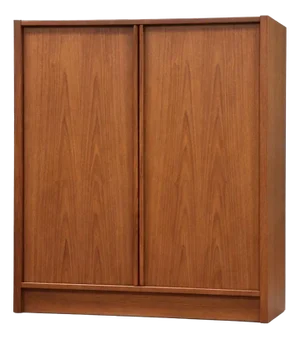 1970s Danish Modern Teak Armoire Dresser