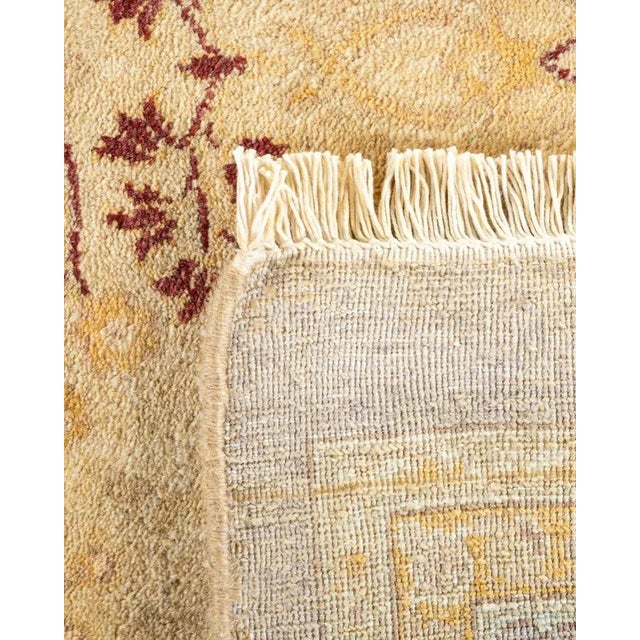 2000 - 2009 Mogul, One-of-a-Kind Hand-Knotted Area Rug in Ivory, 8' 4" x 10' 7" For Sale - Image 5 of 8
