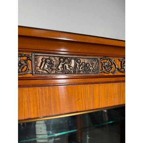 Louis XVI Style Vitrine in Glass by JP Ehalt For Sale - Image 6 of 9