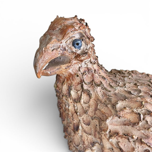 Vintage Life-Size Pottery Bird For Sale - Image 4 of 9