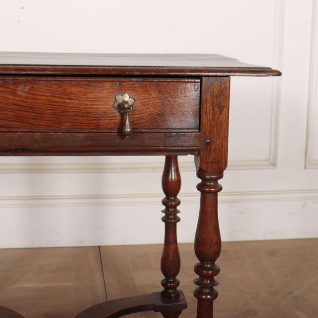 English Side Table in Oak For Sale - Image 3 of 10