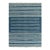 Rug & Kilim's Contemporary Dhurrie Rug in Blue and Off-White Stripes - 14x20 For Sale