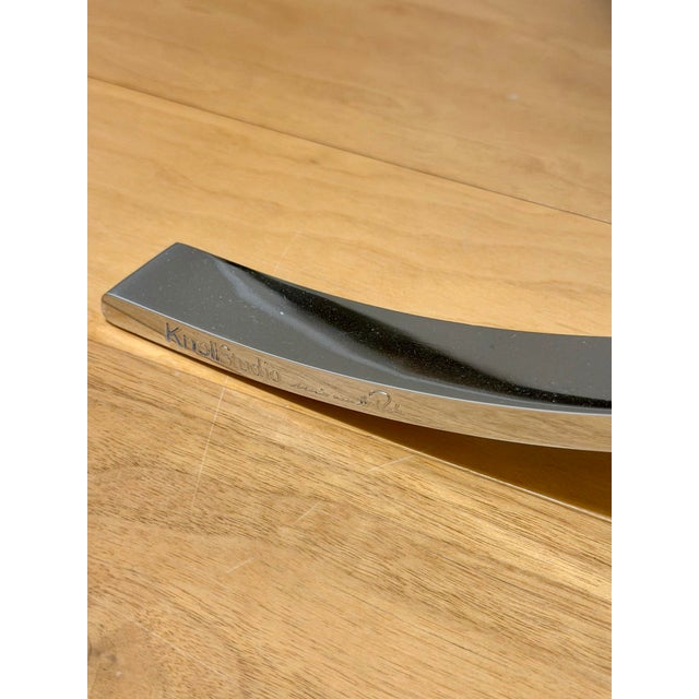 A pristine 2025 Knoll Barcelona Chair purchased directly from Knoll, upholstered in black Acqua leather — Spinneybeck’s...