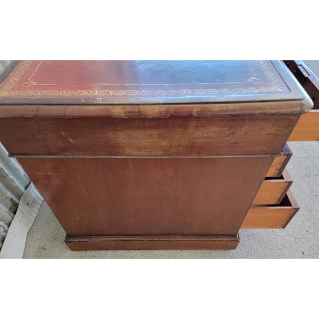Georgian Leather Top Mahogany Desk Circa. 1840-1860 For Sale - Image 12 of 18