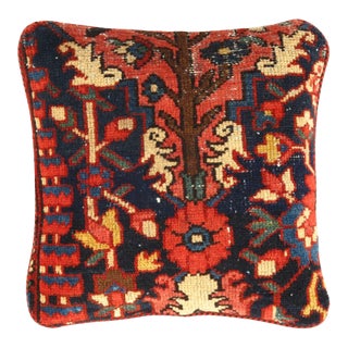 Pasargad Vintage Hand Knotted Farahan Rug Pillow For Sale