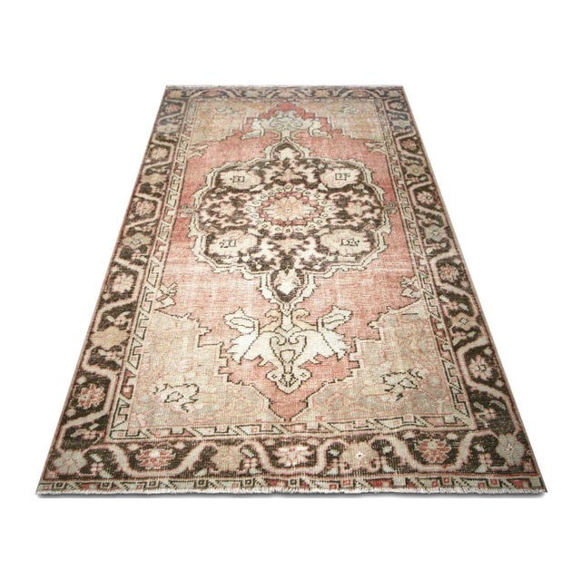 1960s Turkish Oushak Rug For Sale In Los Angeles - Image 6 of 7