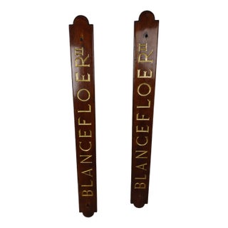 Blanceflower Shipboards in Mahogany, 1950s, Set of 2 For Sale