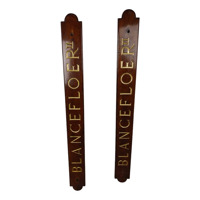 Blanceflower Shipboards in Mahogany, 1950s, Set of 2 For Sale