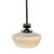 Art Deco 1930s Art Deco Chrome Streamline Pendant Light W/ Opal Schoolhouse Globe For Sale - Image 3 of 5
