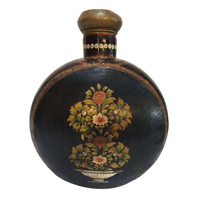 Hand-Hammered Metal Jug by Rajhastani Artist, India, 1950 For Sale