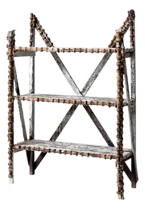 Antique Spool Art Shelf