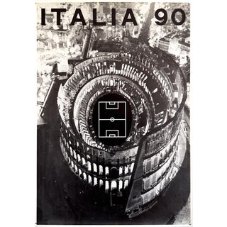 Italia 90 Original World Cup Poster by Alberto Burri, 1990 For Sale