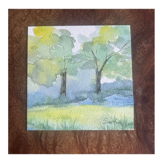 “Morning Light” Original Watercolor Landscape Painting by Nancy Smith For Sale