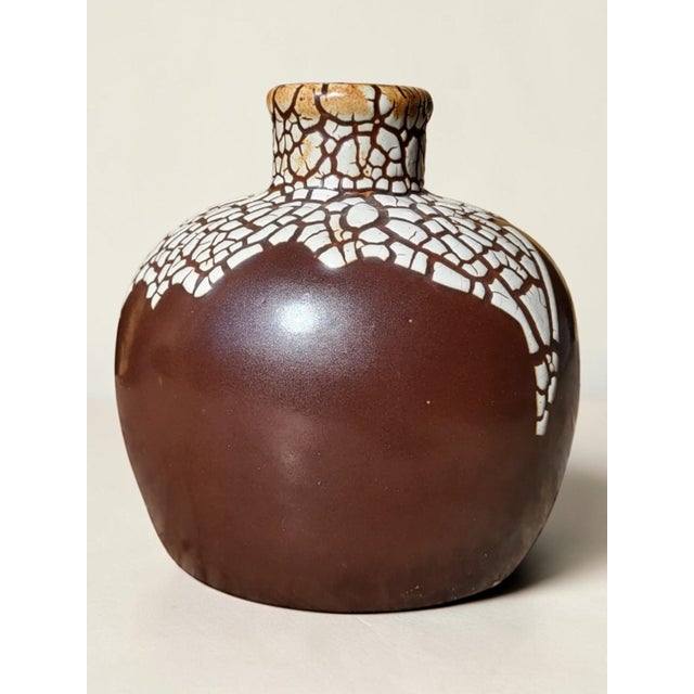 Art Deco Stoneware Vase with Snakeskin Pattern by Léon Pointu, 1930s For Sale - Image 11 of 11