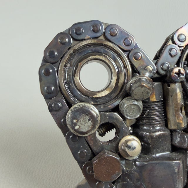 Metal Simon Saronni, Heart Sculpture, 2025, Recycled Art Metal For Sale - Image 7 of 15