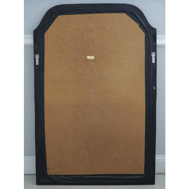 Labarge Regency Style Black & Gold Wall Mirror For Sale - Image 9 of 10