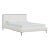 Norah Platform Bed in Natural Faux Sheepskin, King For Sale