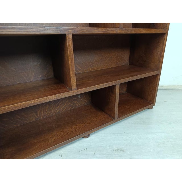 Art Deco Oak Shelf, 1920s For Sale - Image 11 of 18