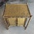 Dorothy Draper 1970’s Faux Tortoiseshell Bamboo Herringbone Rattan Cabinet - Newly Painted For Sale - Image 4 of 12