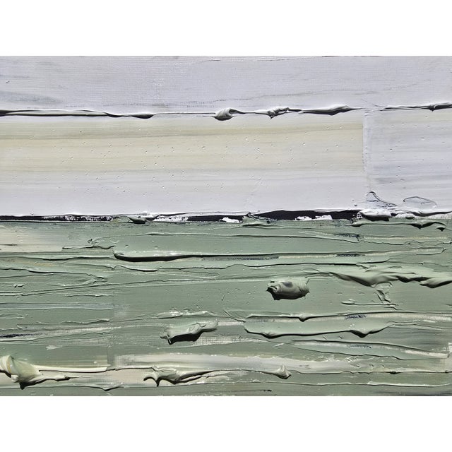 Contemporary Natural Color Palette Abstract Landscape Painting / Color Field / Beach Art For Sale - Image 6 of 11