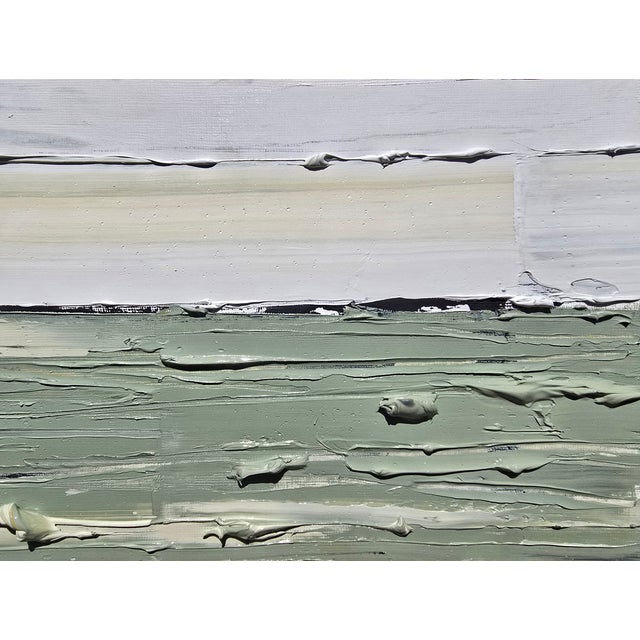 Contemporary Neutral Color Palette Abstract Landscape Painting / Color Field For Sale - Image 6 of 11