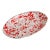 Taverna Speckled Oval Platter, Red/White For Sale