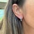 Ladies 14k White Gold 0.56ctw Lab Grown Round Diamond Dangle Drop Earrings, A Pair For Sale - Image 9 of 9