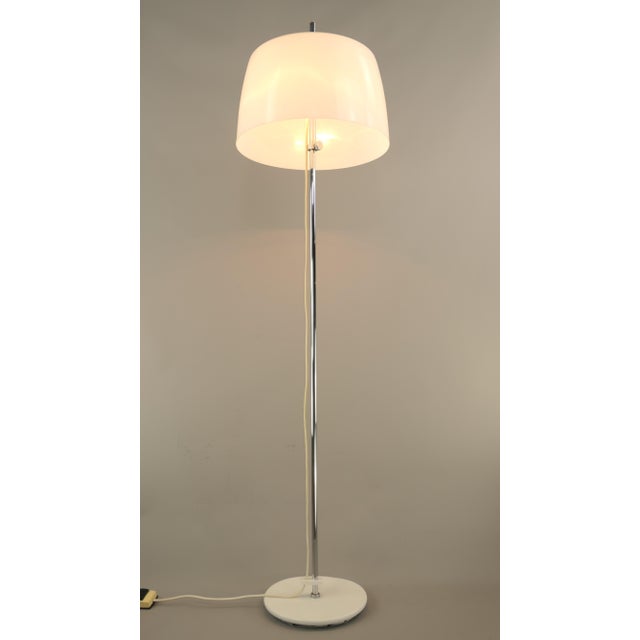 Adjustable Chrome-Plated Floor Lamp, Italy, 1970s For Sale - Image 4 of 14