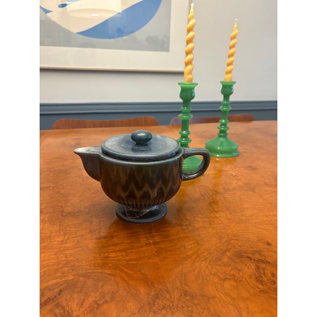 1950s Gorgeous Mid-Century Pottery German Teapot For Sale - Image 5 of 7