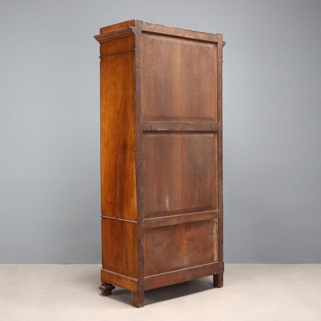 Brown Umbertine Wardrobe in Veneered Walnut For Sale - Image 8 of 9