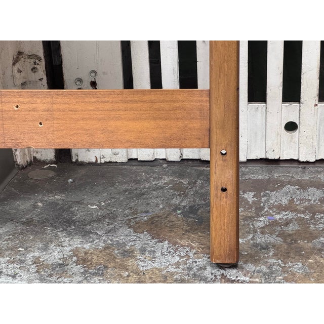 Brown Circa 1960's Eastern King Size John Stuart for Mount Airy Janus Collection Walnut Headboard For Sale - Image 8 of 12