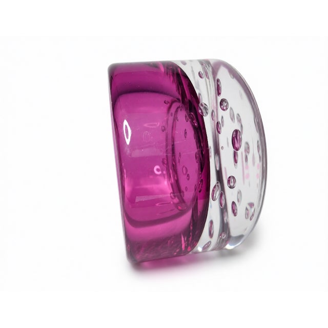 Mid-Century Modern Art Glass Bowl For Sale - Image 4 of 5