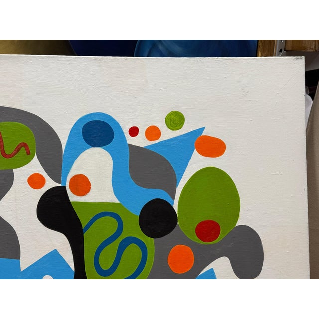2020s 2020 Vibrant Abstract by Noted Palm Springs Artist Gary Janis For Sale - Image 5 of 12