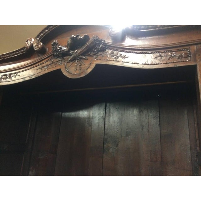 Antique Oak Wardrobe, French Style Wardrobe For Sale - Image 17 of 17