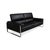 Romeo 2-Seater Sofa in Black Leather and Chrome from Calia For Sale - Image 4 of 17