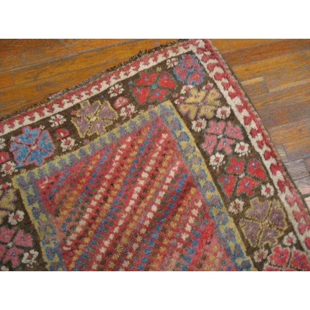 19th Century W. Persian Kurdish Carpet ( 3'3" x 12'4" - 99 x 376 ) For Sale - Image 4 of 5