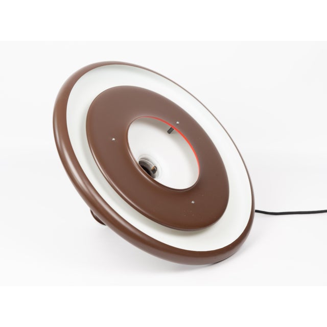 Brown Vintage Danish Space Age Optima Pendant Lamp by Hans Due for Fog & Mørup, 1973 For Sale - Image 8 of 13