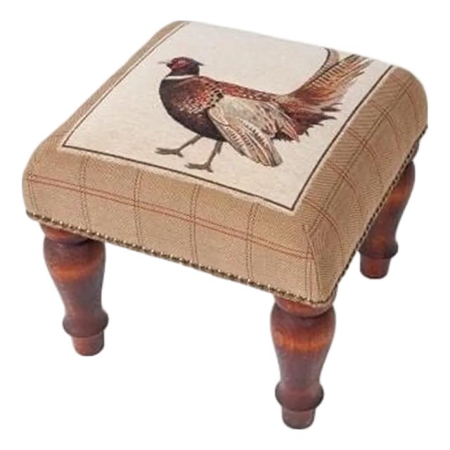 Fantail Pheasant Medium Stool For Sale