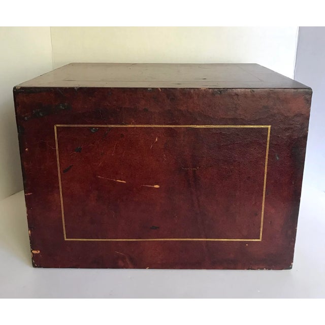 Antique c.p. Leathercraft 3 Drawer File Organizer For Sale In Los Angeles - Image 6 of 11