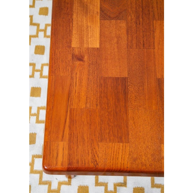 1960s Mid Century Danish Modern End Tables Side Nightstands Teak Square Niels Bach MCM For Sale - Image 10 of 12