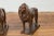 Metal Contemporary Bronze with Dark Patina Lion Sculptures on Bases - A Pair For Sale - Image 7 of 13