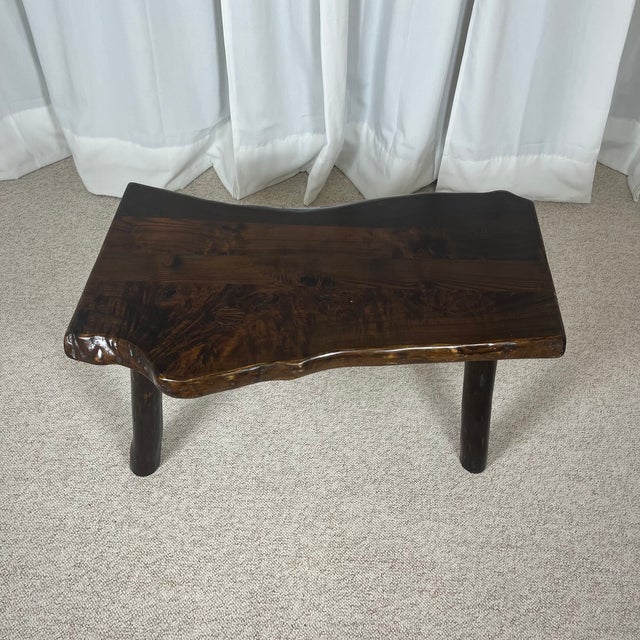 Rustic Wabi-Sabi Coffee Table in Wood, 1970s For Sale - Image 10 of 18
